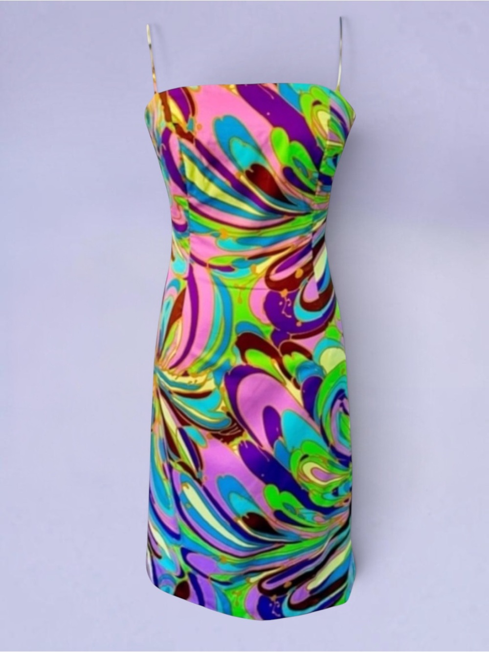 MILLY  NEW YORK Spaghetti Strap Fitted Dress Size 2